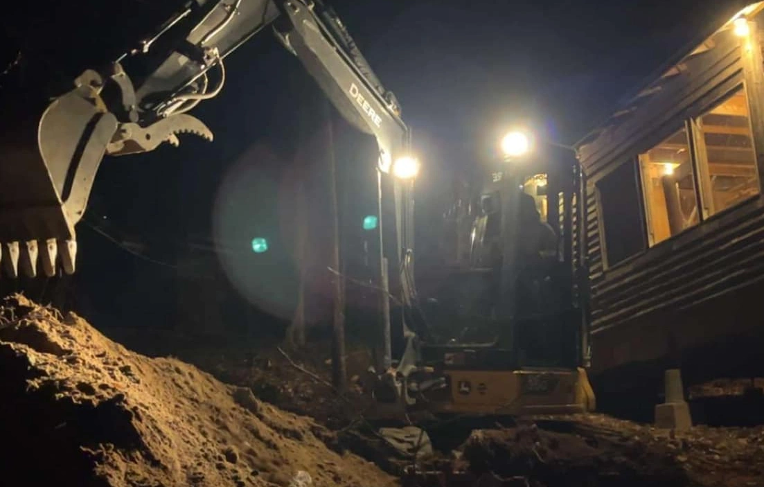 Image d'une excavation faite par groupe duhamel