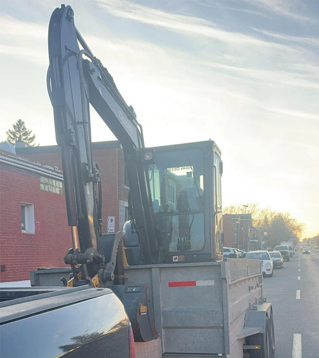 Image d'un excavateur faite par groupe duhamel